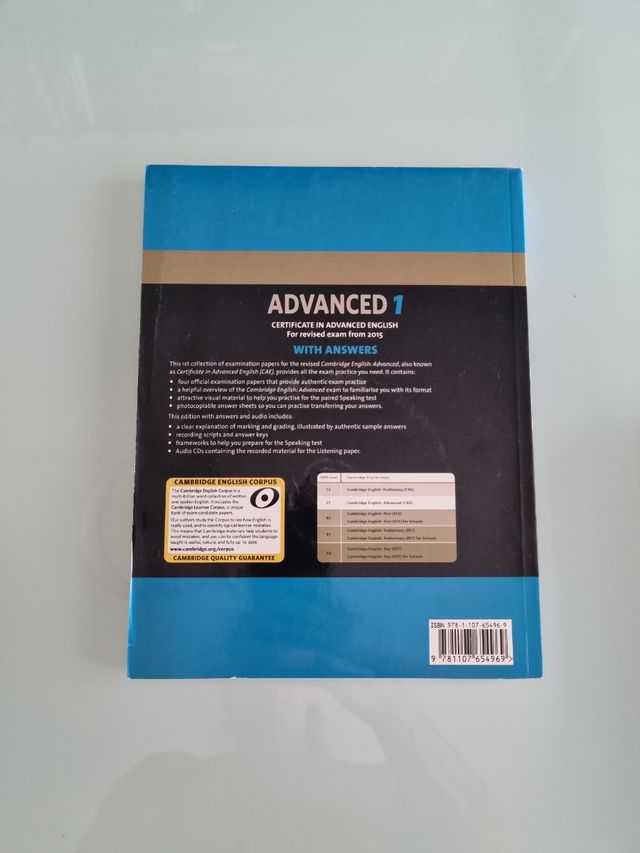 Libro Cambridge English Advanced 1 for Revised Exa
