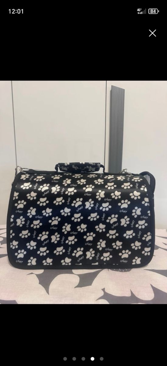 Trasportino cani - nero/bianco