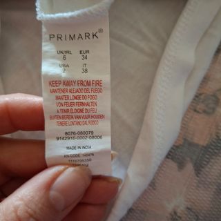 Top bianco Primark tg M