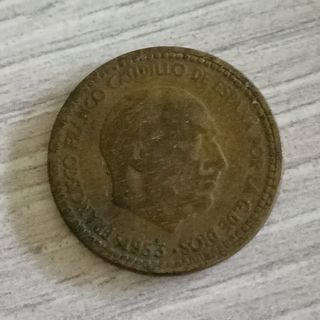 Moneda 1 peseta España Franco