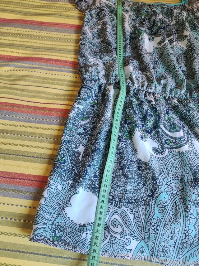 Vestito estivo blu e turchese