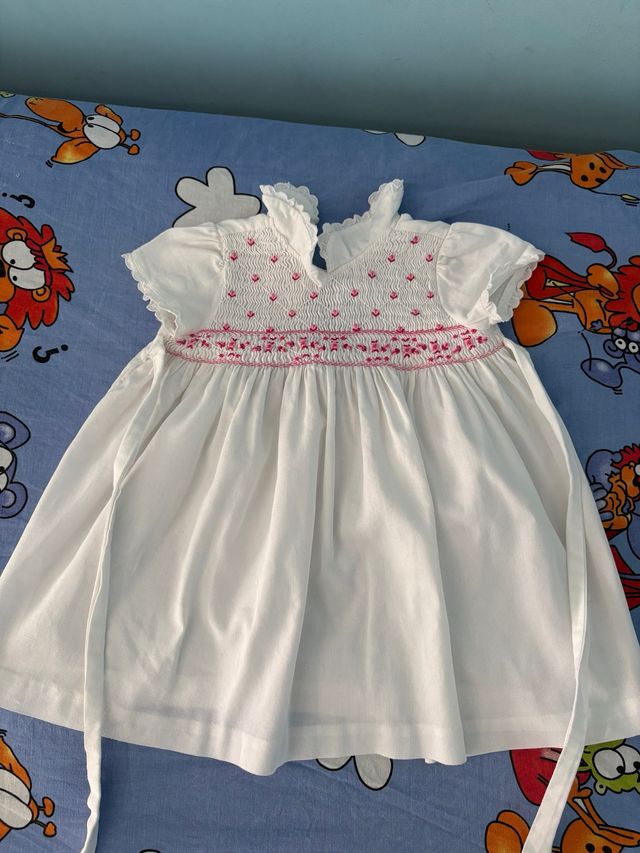 Abito bimba ricamato estivo