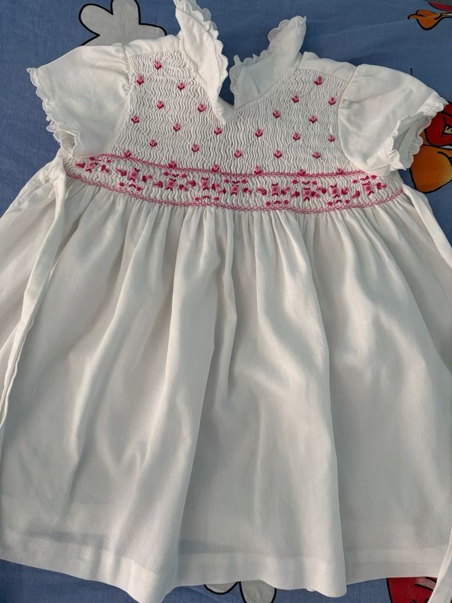 Abito bimba ricamato estivo
