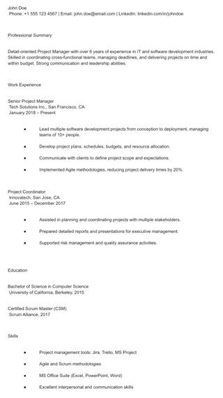 CV professionali