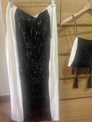 Conjunto Panambi blanco y negro