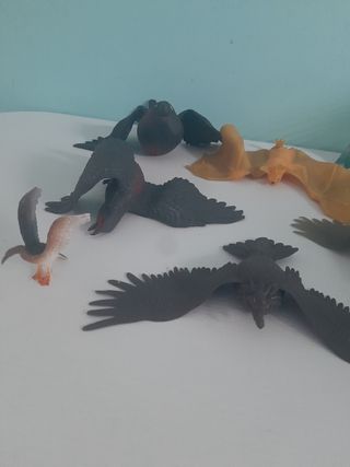 8 Uccelli Gomma: Giocattoli morbidi