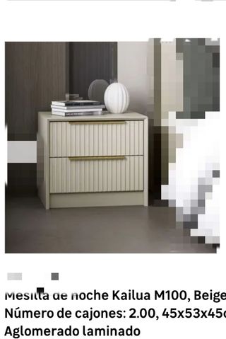 Mesita noche Kailua M100 beige
Nuevo