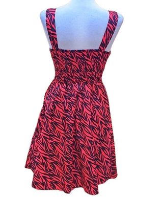 Vestido pinup rockabilly cebra rojo - talla 36