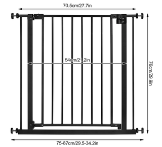 Barrera seguridad bebé - 76cm