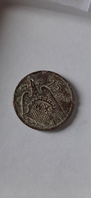 25 Ptas moneda Franco
