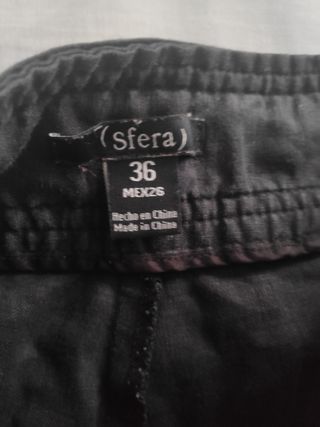 Pantalones Sfera negros acampanados