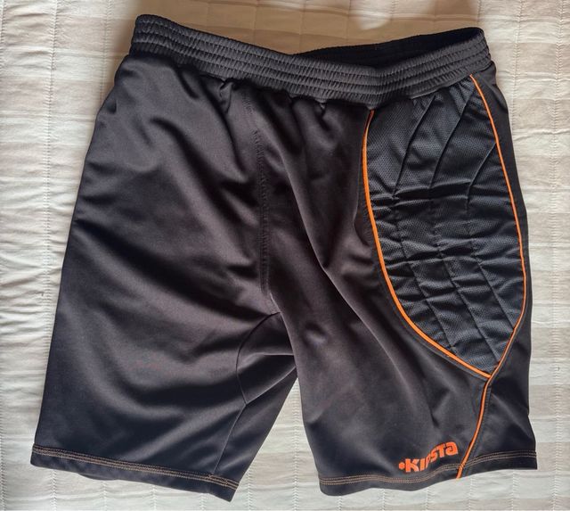 Shorts portero Kipsta - Negro/Naranja