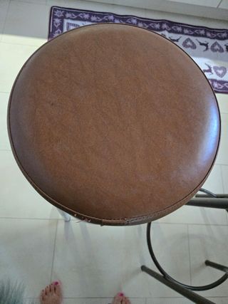 Sgabelli vintage alti in metallo