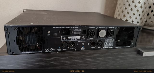 Dynacord CL-2000: Etapa 2x1000W