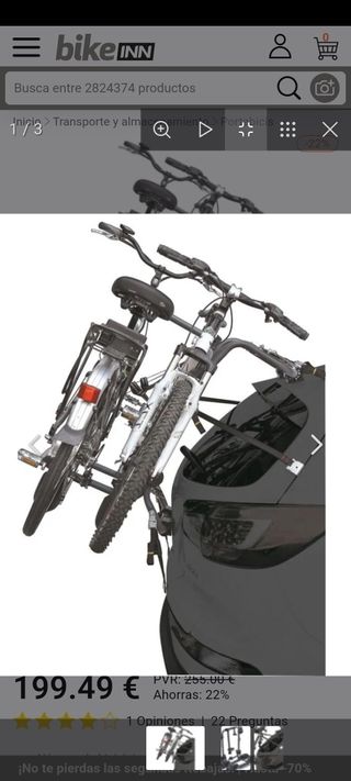 Portabicicletas PERUZZO 2 bicis