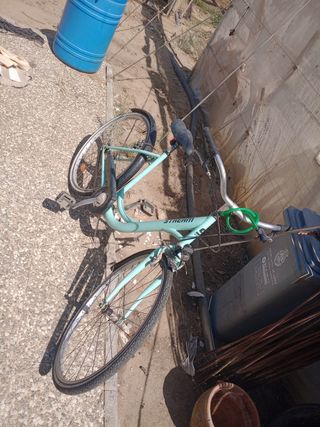 Bicicleta clásica verde menta