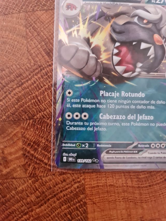 Mabosstiff EX - Carta Pokémon Rivales 
