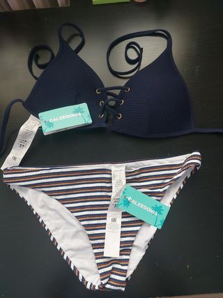 Bikini Calzedonia azul - Talla M