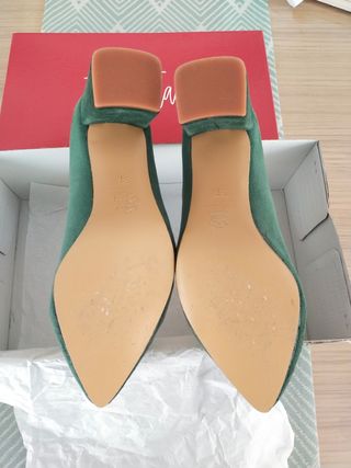 Zapatos tacón Jose Illana - verdes