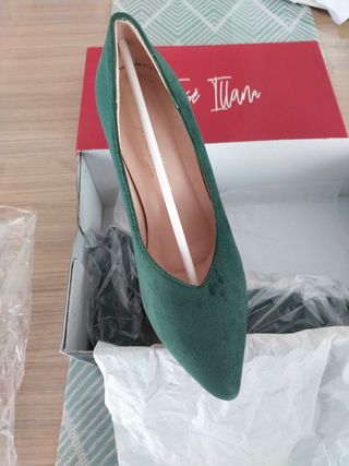 Zapatos tacón Jose Illana - verdes