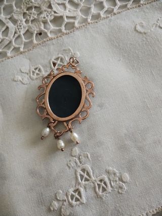 Cammeo pendente oro bianco