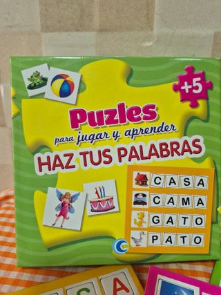 Minipuzles palabras niños +5