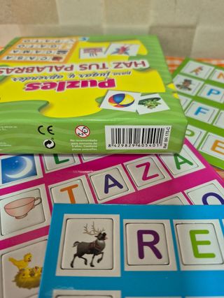 Minipuzles palabras niños +5