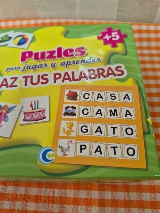 Minipuzles palabras niños +5