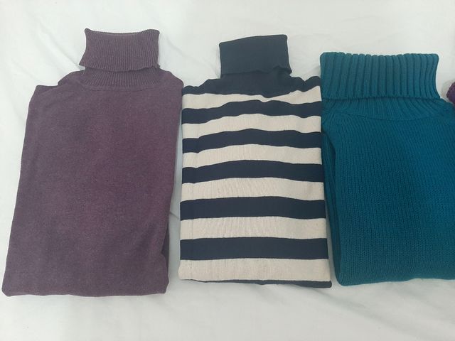 Lote barato 5 Jerséis cuello alto - talla S, 38, 4