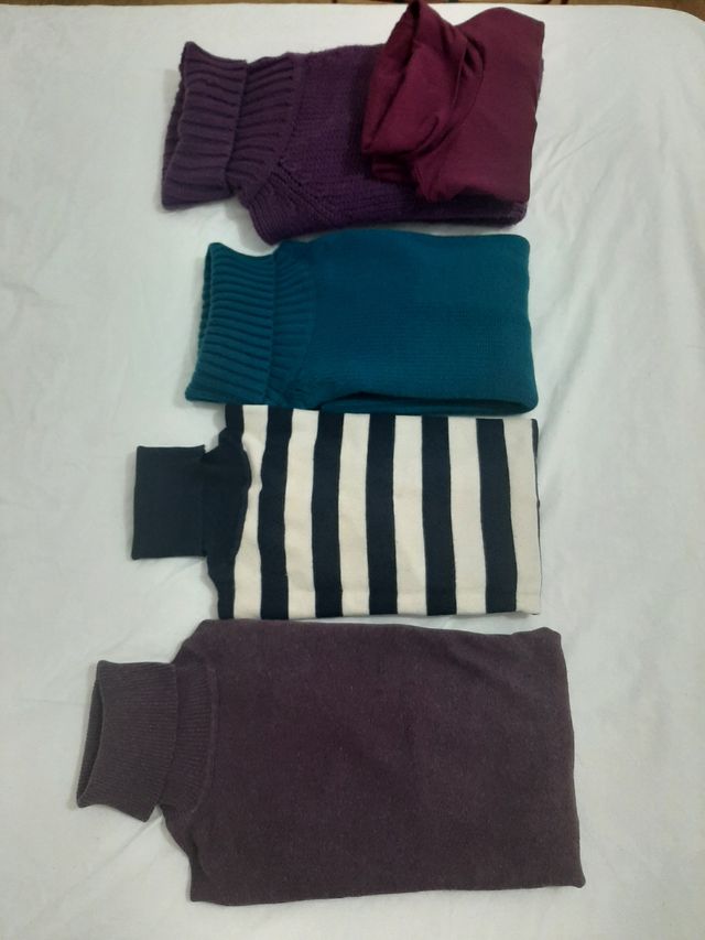 Lote barato 5 Jerséis cuello alto - talla S, 38, 4