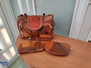 Bolso y carteras piel - Marrón