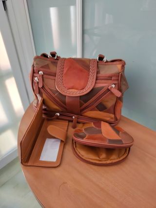 Bolso y carteras piel - Marrón