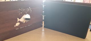 Álbum fotos madera - bebé ballena