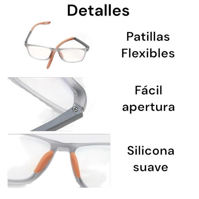 Gafas lectura presbicia deporte - 3 colores
