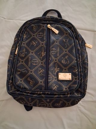 Zaino Giulia Pieralli ,blue con inserti color oro