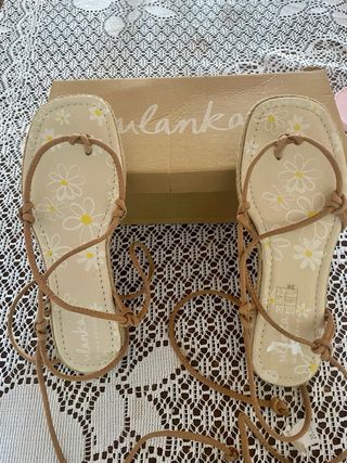 Sandalias Ulánka planas marrones nº38