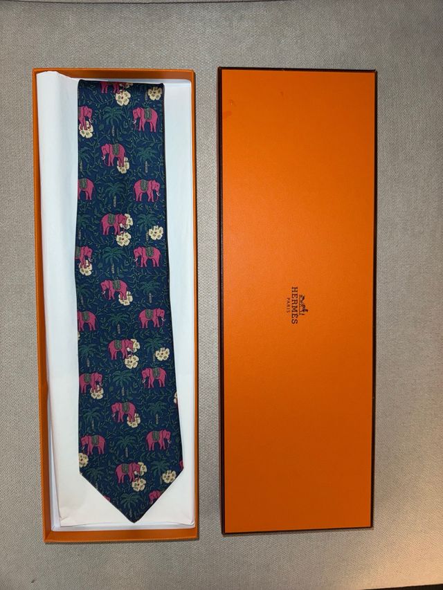 Corbata Hermes Elefante