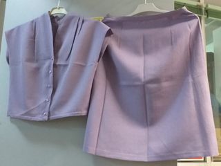Conjunto falda y top morado/lila