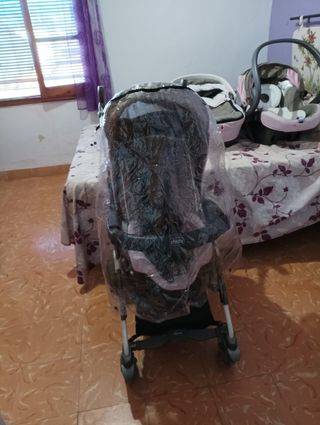 CHICCO trio living ,rosa-gris 

