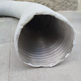 Tubo aluminio corrugado blanco extracción 150 cm