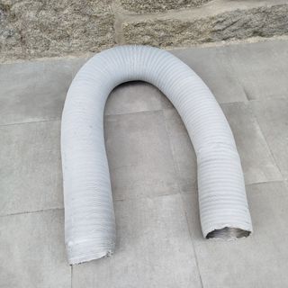 Tubo aluminio corrugado blanco extracción 150 cm