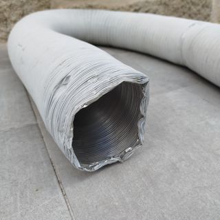 Tubo aluminio corrugado blanco extracción 150 cm