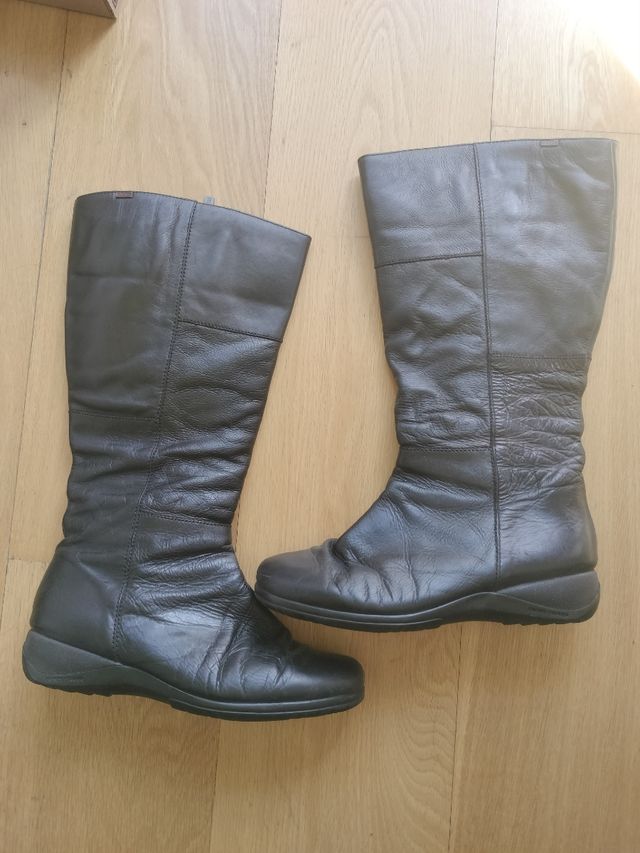 Botas Piel Negras Altas