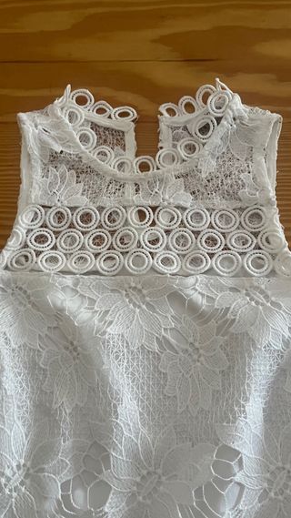 Blusa blanca encaje