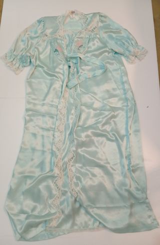 Camisón seda azul claro talla L