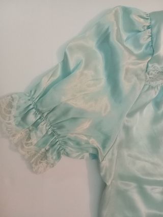 Camisón seda azul claro talla L