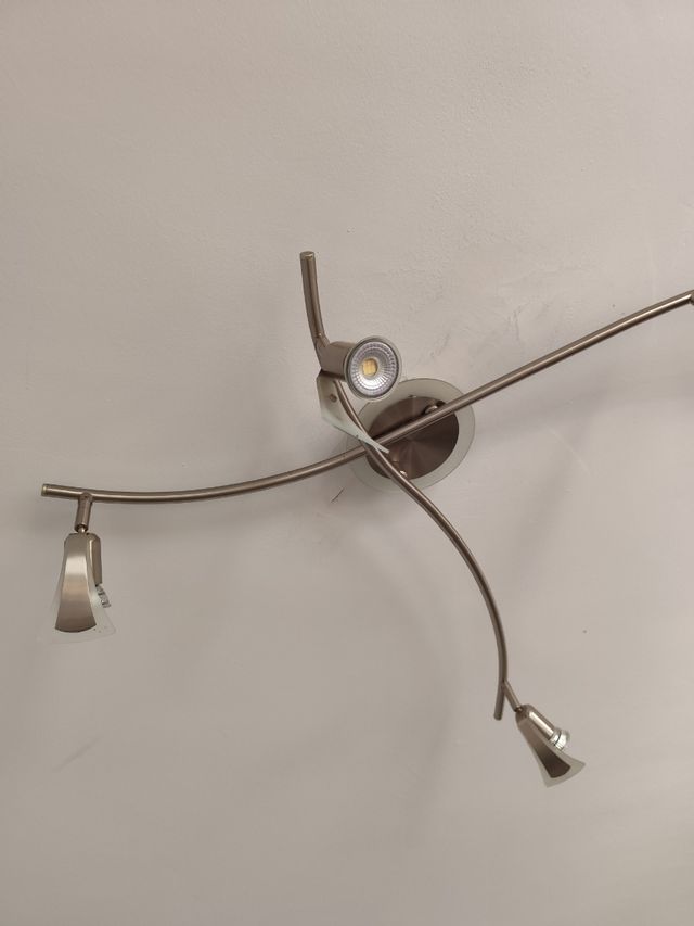 Lámpara techo 5 focos giratorios bajo consumo