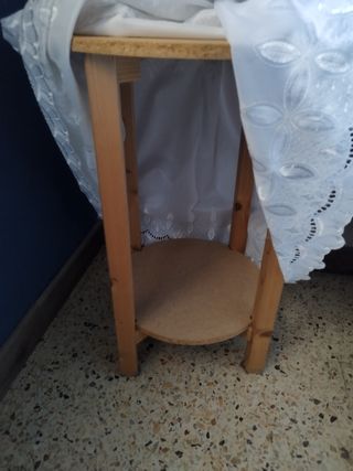 Mesa camilla blanca - Encaje