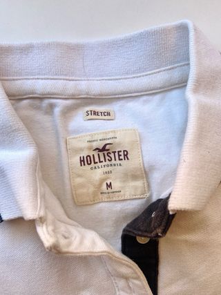 Polo Hollister M - Blanco