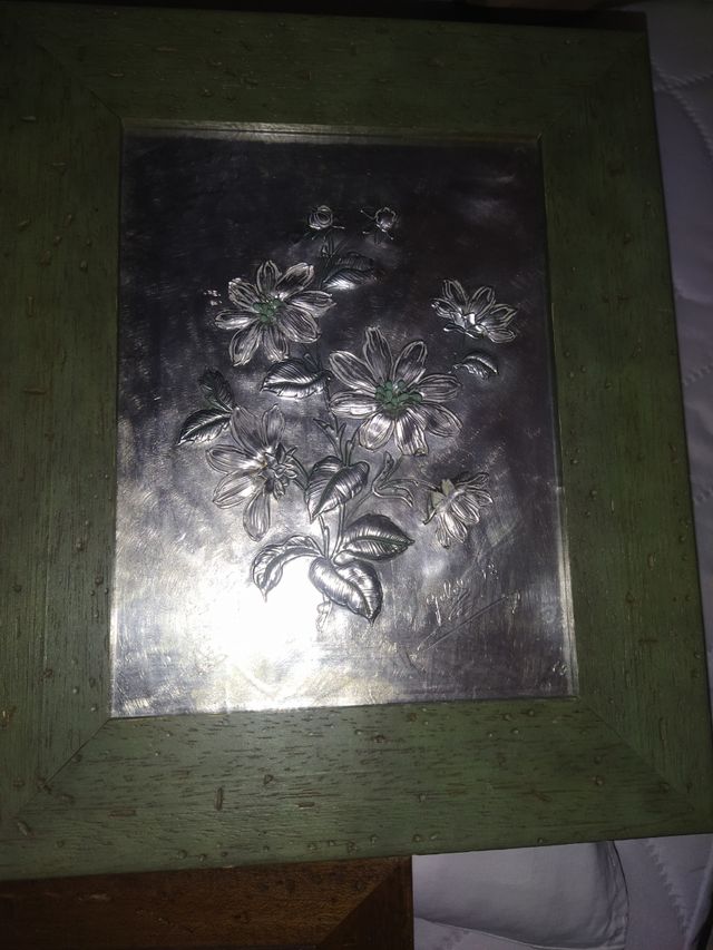 3 Quadros vintage de metal